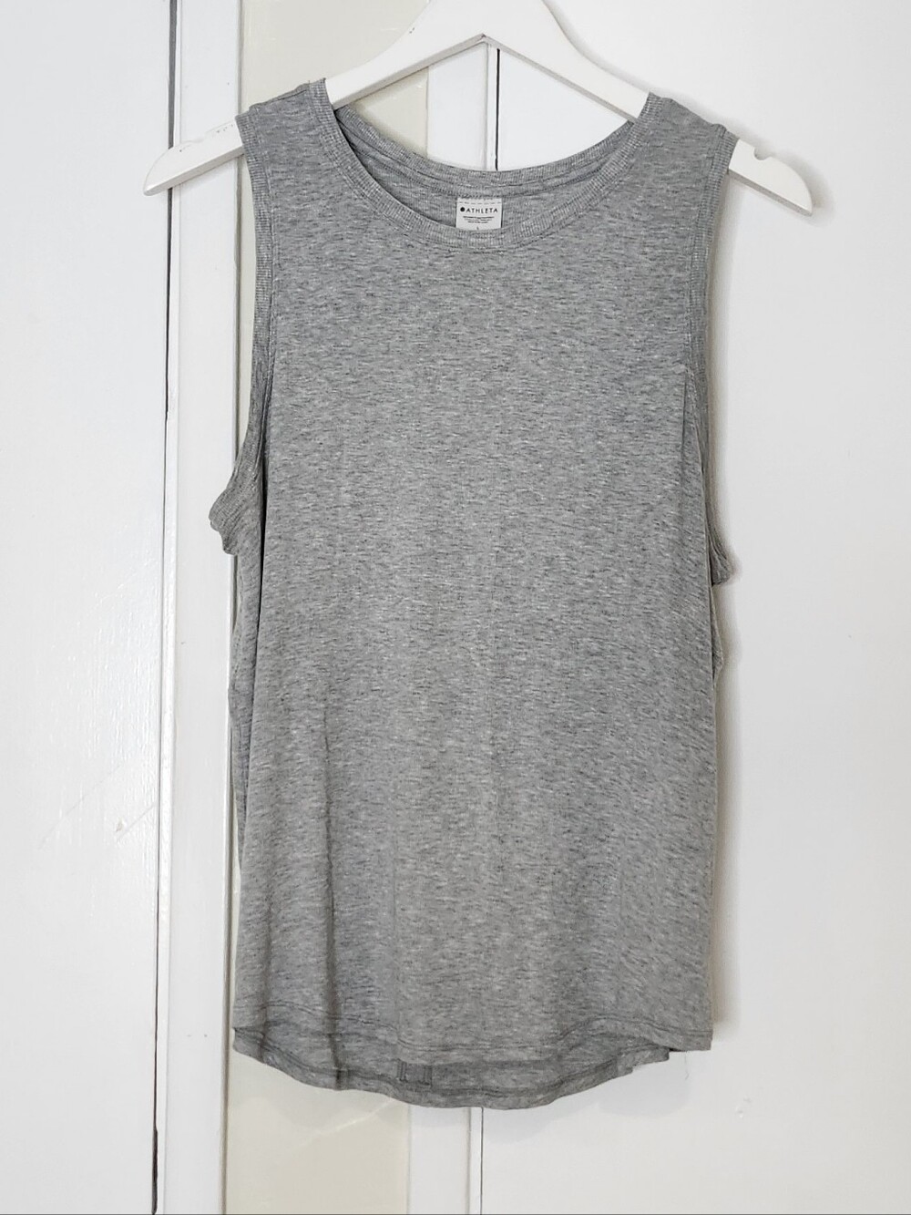 Athleta Gray Sleeveless Tank Top